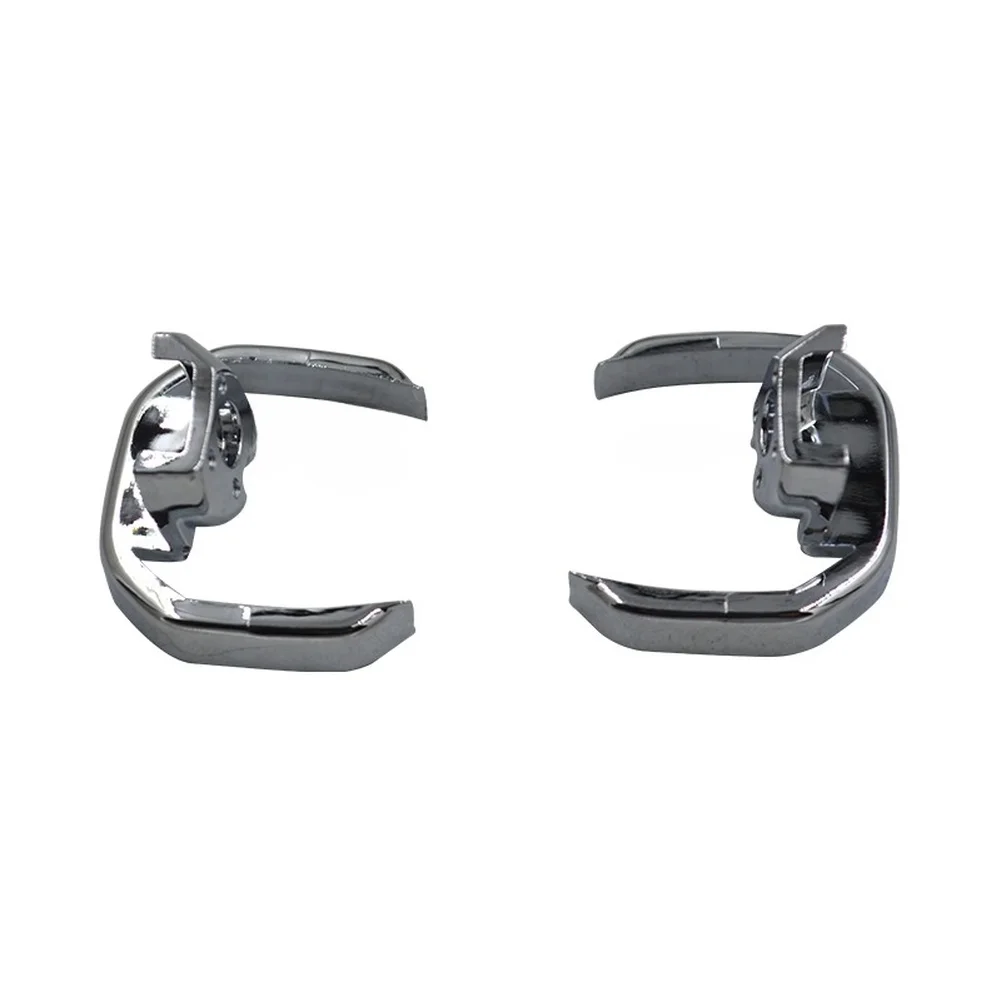 4PCS Silver Tone Inner Door Handle Ring Trim Set for Porsche For Cayenne 2011 through 2017 Interior Replacement Part