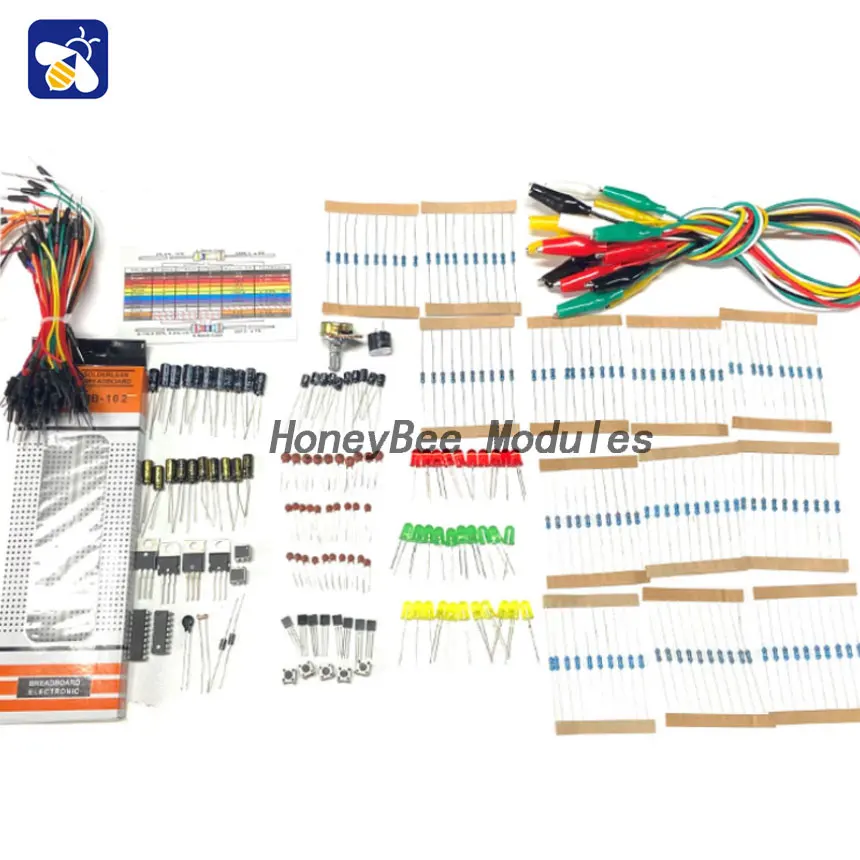 

Basic electronic components for beginners Electronic production DIY learning kits Compatible R3