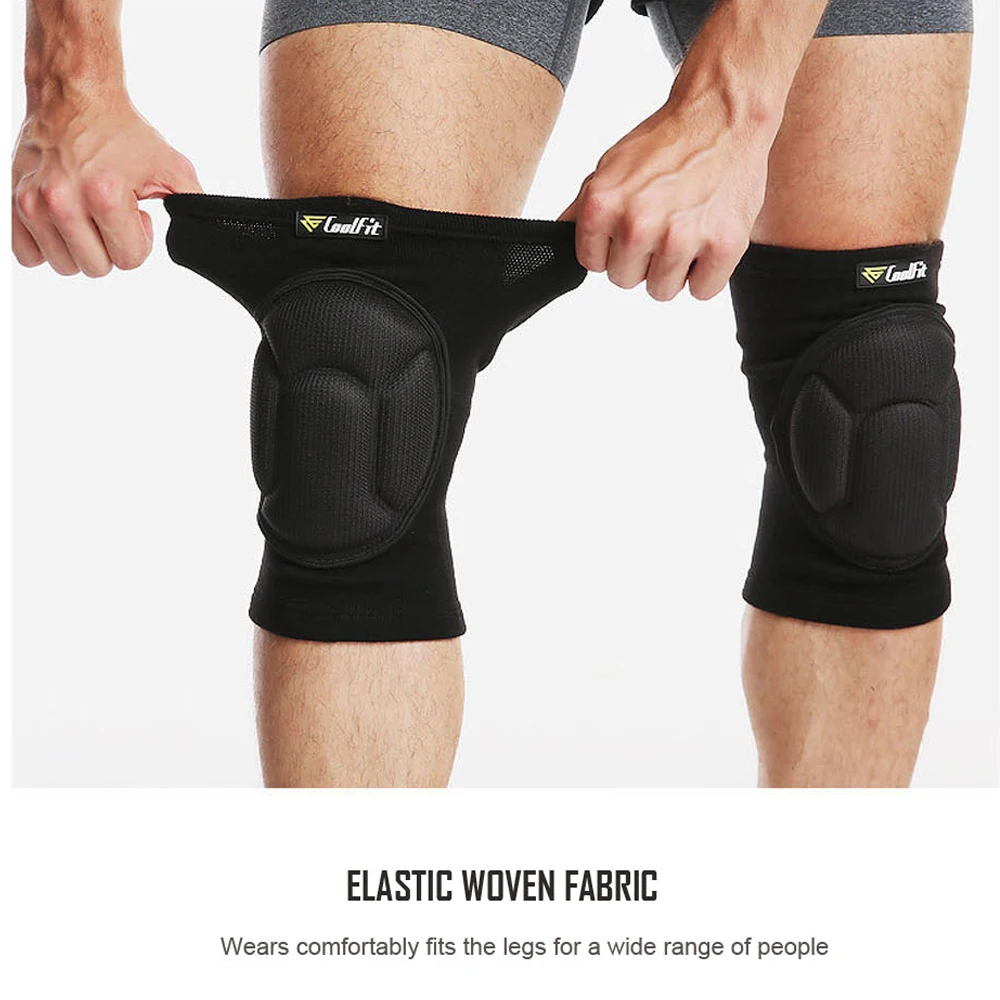 1 Pair Protective Knee Pads Thick Sponge Football Dancing Volleyball Extreme Sports Anti-Slip Collision Avoidance Kneepad Brace
