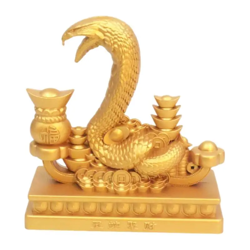 Chinese New Year 2025 Snake Statue Chinese Feng Shui Snake Fortune Sculpture Chinese Snake Figurines 2025 Year Of The Snake