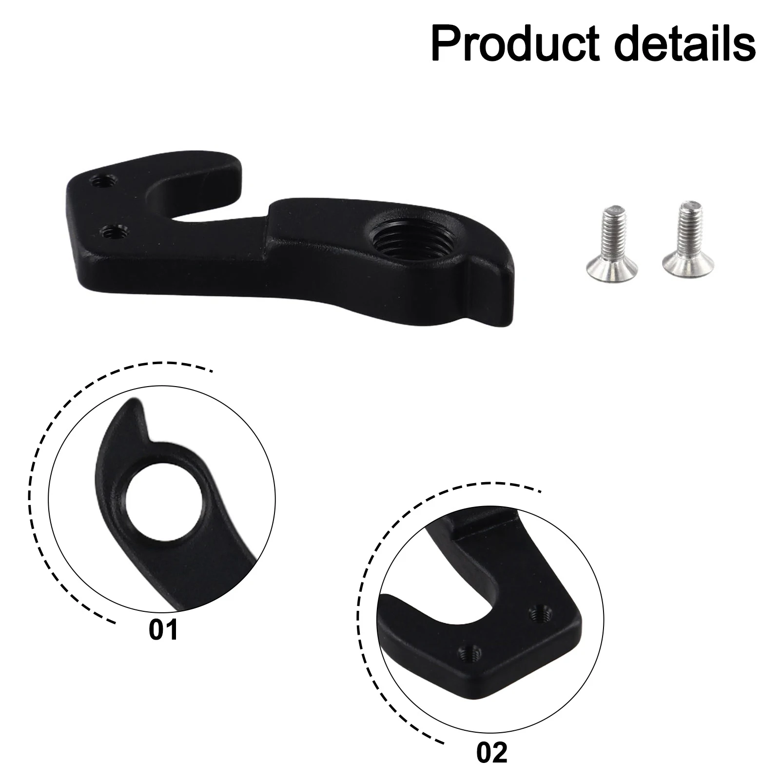 Bike Gear Hanger Bike Parts Bike Maintenance Strong Compatibility Aluminum Alloy Sleek Appearance For Road Bicycles