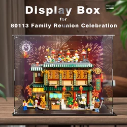 Acrylic Display Box for Lego 80113 Family Reunion Celebration Clear Display Case (Toy Bricks Set not Included）