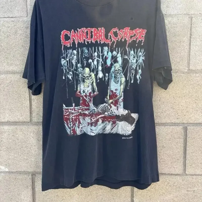 Vintage 90S Cannibal Corpse Butchered At Birth T Shirt Full Size S 4Xl