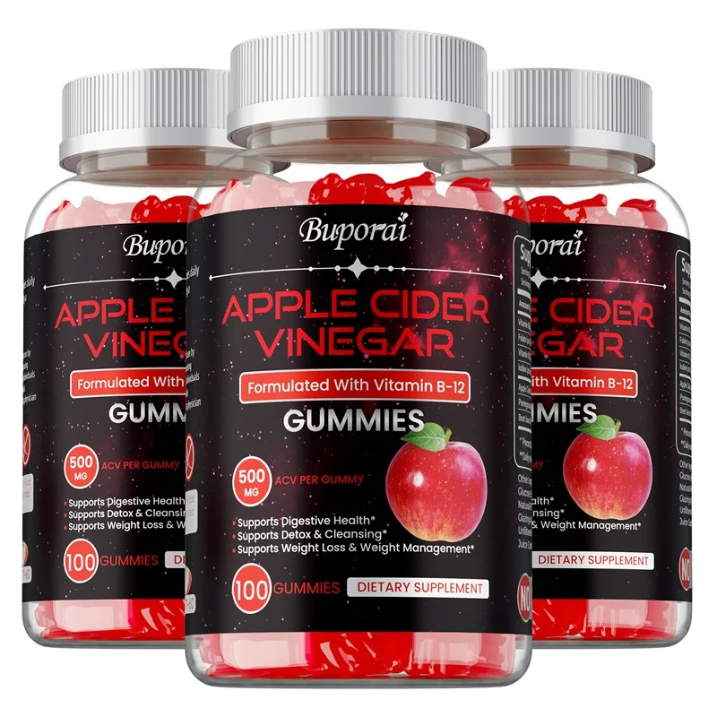 

Apple Cider Vinegar Gummies - Supports Digestive, Relieves Bloating, Promotes Metabolism, Weight Loss, Maintains Heart Health
