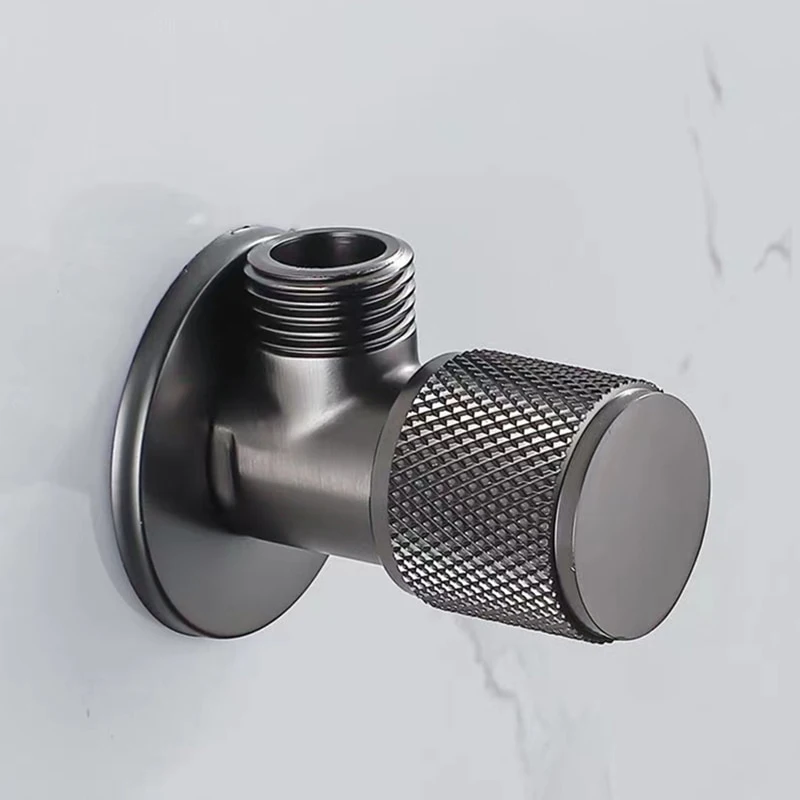 

G1/2 Brass Angle Valve Metal Alloy Water Stop Valve Bathroom Faucet Kitchen Sink Basin Triangle Faucet Water Pressure Regulator