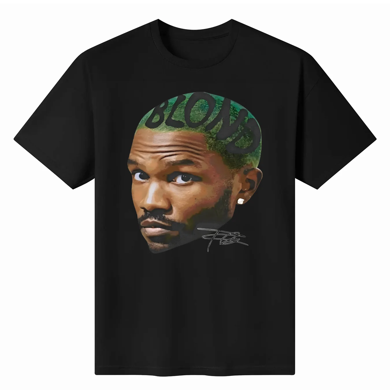 

Rapper Frank Cotton T-shirt Unisex Men Women Causal Hip Hop Tops Summer Round Neck Short Sleeve Ocean Graphic Tee Big Size S-3XL