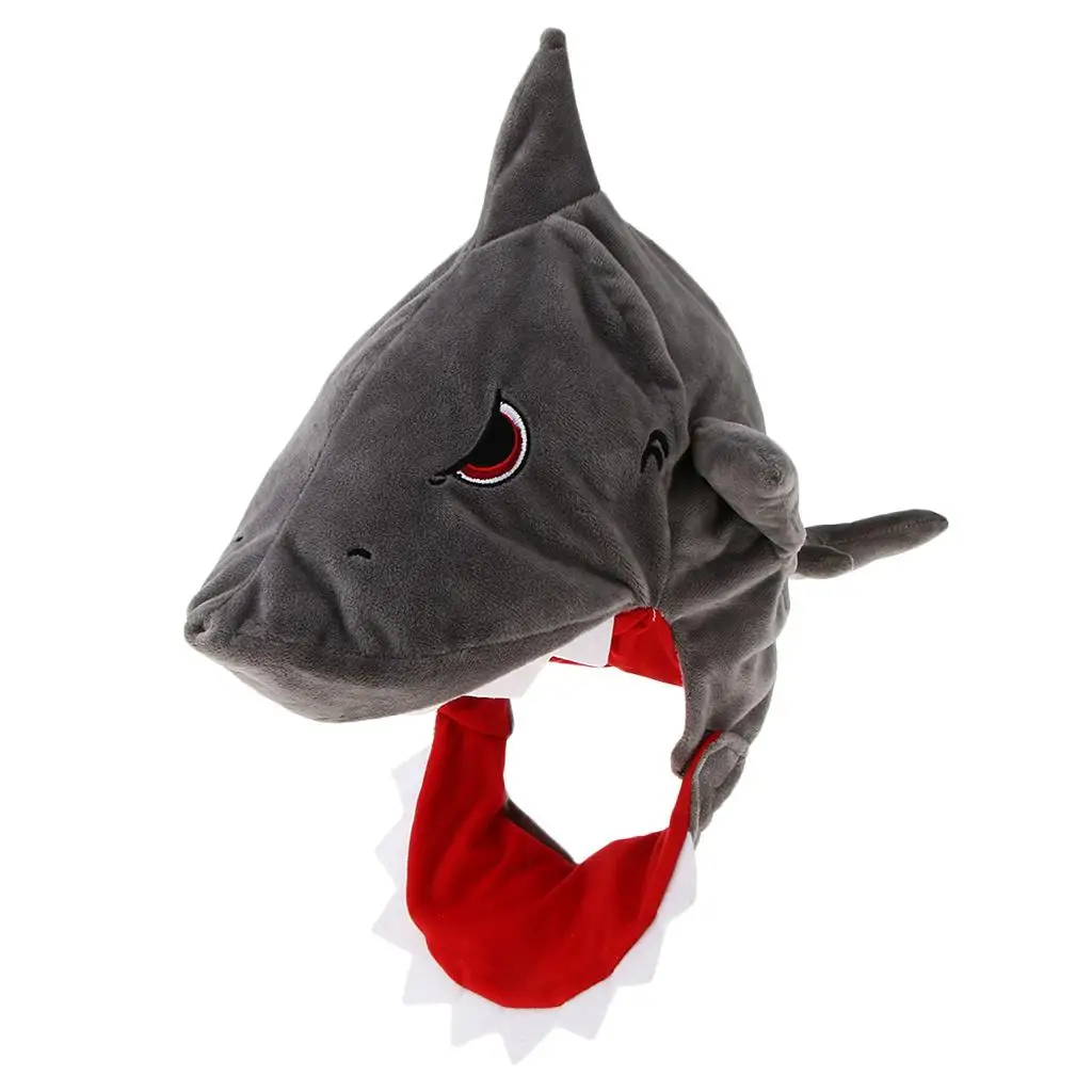 Novelty, Adult, Child, Cartoon, Shark, Sea Animal, Plush, Fancy Dress, Party Hat, Accessories