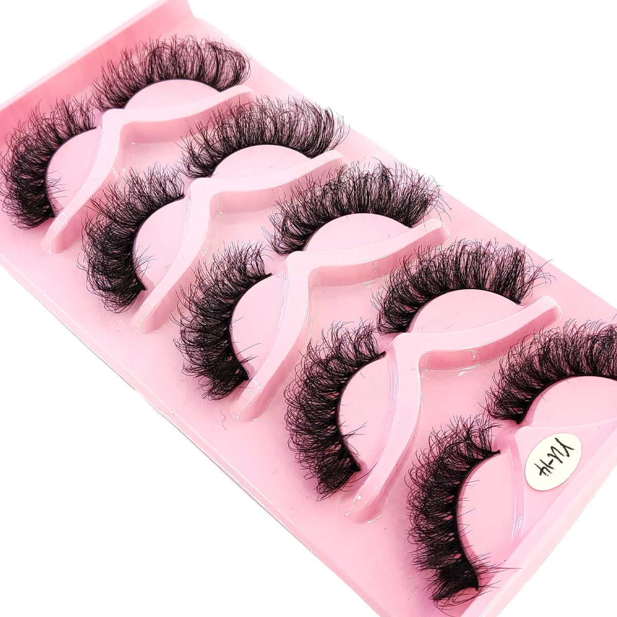 HBZGTLAD Neue Katzenwimpern 5/10 Doppelte 3D Künstliche Nerz-Wimpern mit Flügeln Flauschige Falsche Wimpern Weiche Natürliche Lange Dicke Wimpern