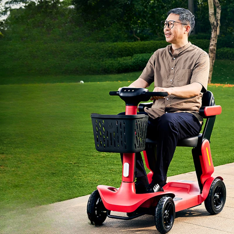 

Xiaohongche High end Elderly Mobility Vehicle Elderly Four Wheel Electric Vehicle Foldable Portable Safety Booster