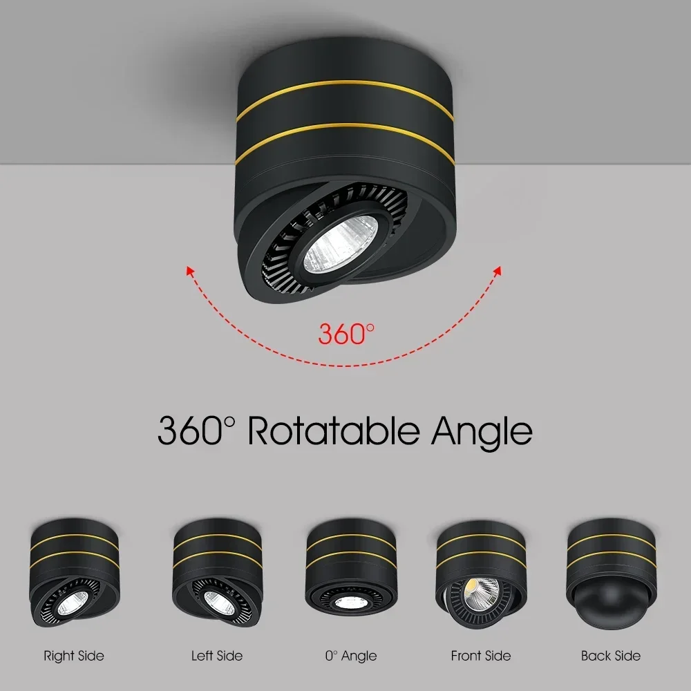 

Современный светодиодный потолочный светильник 220 В 110 В Светодиодный потолочный светильник 18 Вт 15 Вт Точечный светильник Led Домашний светильник Прожектор для кухни и спальни