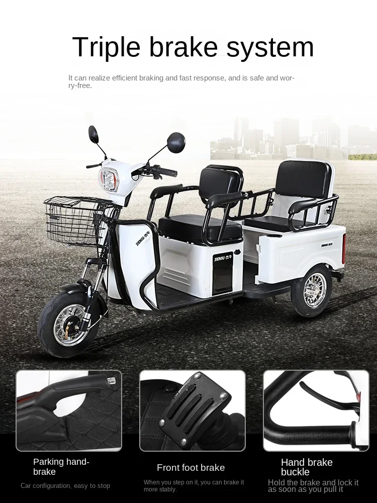 ZL Household Small Elderly Battery Car Pick-up Children Electric Trycycle Elderly Scooter