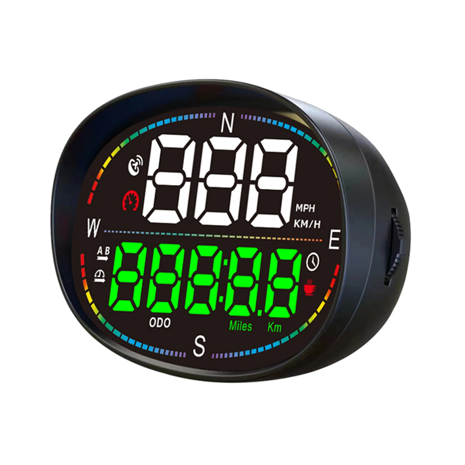 Head Up Display, 3 Inches Car Universal Head Up Display GPS Speedometer with Speed, Time, Overspeed Warning, Mileage Measurement