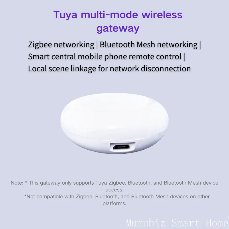 TUYA Bluetooth Gateway Smart Zigbee Gateways Smart Home Bluetooth Mesh Hub Tuya Bridge Wireless Remote Controller Hub
