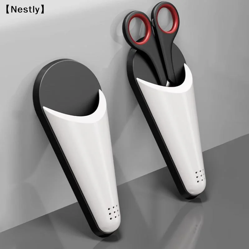 1/2Pcs Refrigerator Magnetic Suction Storage Box Scissor Storage Case With Drain Hole Fridges Shears Organizer Scissors〔Nest〕