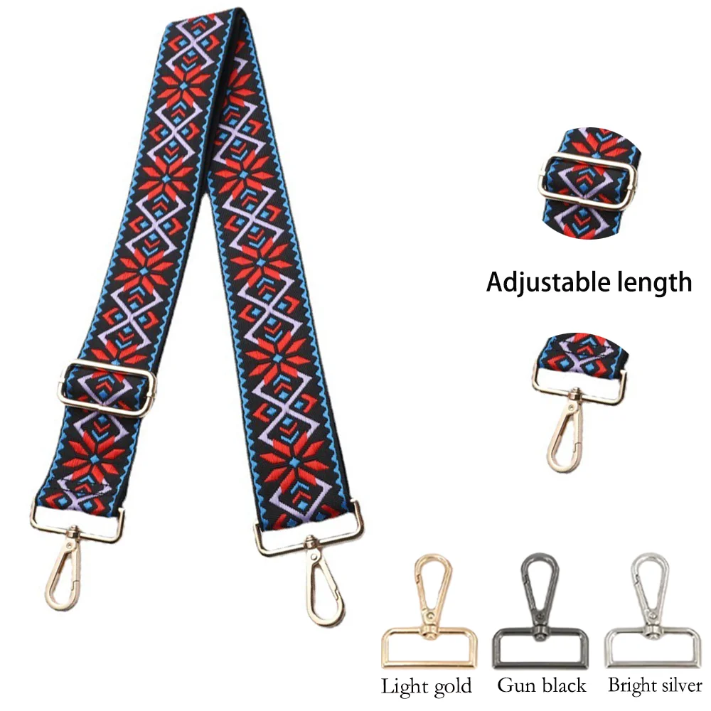 

5CM Wide Women's New Bag Strap Classical Lines Pattern High Quality Fine Adjustable Bag Strap Crossbody Bag Shoulder Strap