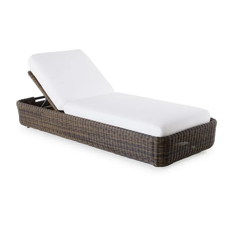 

Outdoor recliner rattan sunscreen waterproof recliner sofa swimming pool outdoor balcony open-air courtyard beach