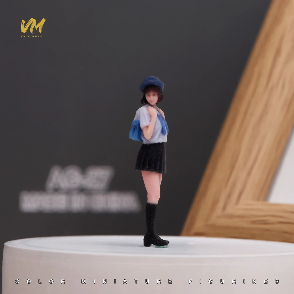 3D Miniatur-Figuren 1/64 Rennfahrerin Professionelle Fotografin Lässiger Mann Mädchen Szenerie-Requisiten Modellansicht Ornamente Fahrzeug-Dekoration – Detail 22