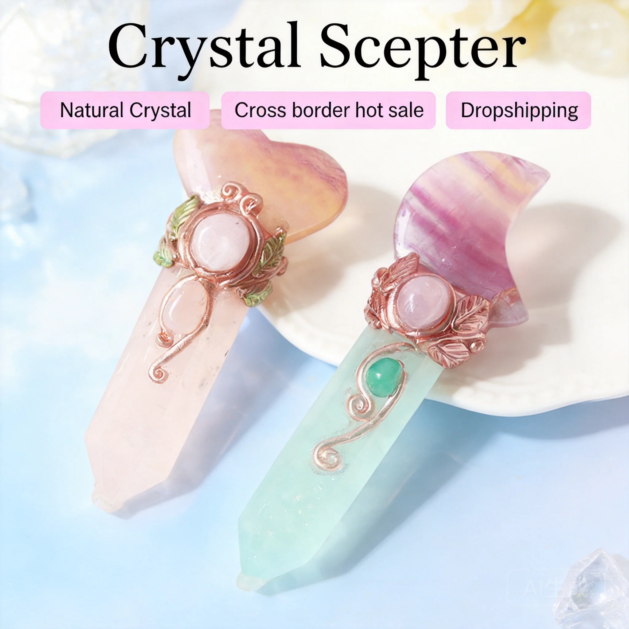 

Natural Hexagonal Fluorite Crystal Magic Wand Heart And Moon Shape For Spiritual Healing Meditation 2026 Halloween Christmas Gif