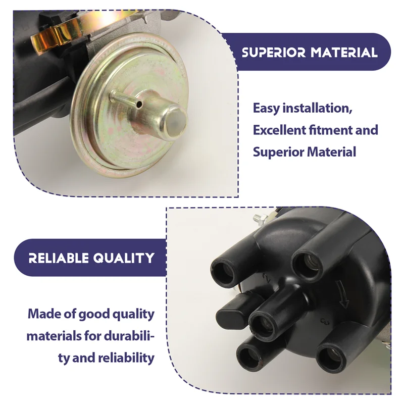 Distribuidor elétrico AB16 19100-44210 19100-44040 1910044040 1910044210 para sistema de ignição de motor Toyota 5R