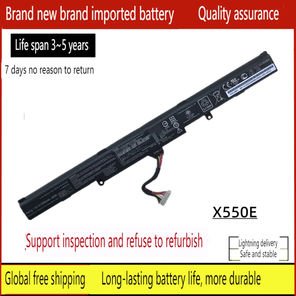 

New Laptop battery for ASUS X550E A41-X550E X450J X450JB X450JF X450JN A450 A450C A450V A450E A450J A450JF