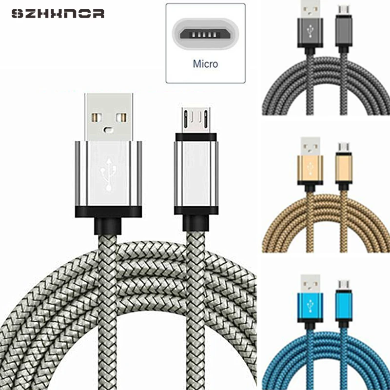 0.2M 1M 2M Long Micro USB charger fast Charging Cord For Samsung Galaxy J3/J5/J7 2017 samsung A3/A5/A7 2016 mobile phone charger