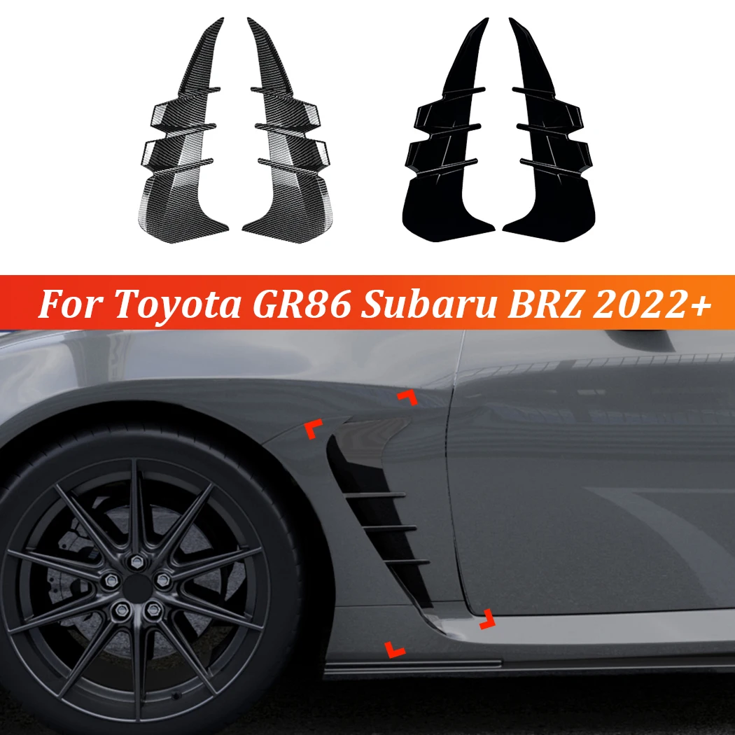 For Toyota GR86 2022+ Front Bumper Spoiler Diffuser Splitter for Subaru BRZ 2022+  Glossy Black Air Vent Trim Body Kit Tuning