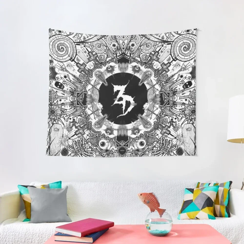 

Zeds dead trippy art mandala Tapestry Wall Tapestries Bedroom Organization And Decoration Wallpaper Tapestry