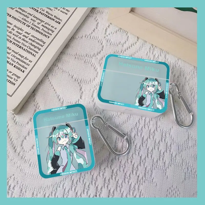 

Hatsune Miku Anime Suitable for AirPodsPro Protective Cover New AirPods3 Apple Airpods2 Bluetooth Headphone Set Accessories Gift