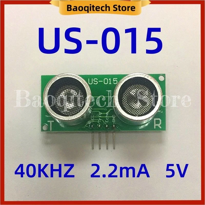 

US-015 Ultrasonic Distance Measurement Module DC5V 2.2mA Distance Measurement Sensor Probe 16mm 40KHZ