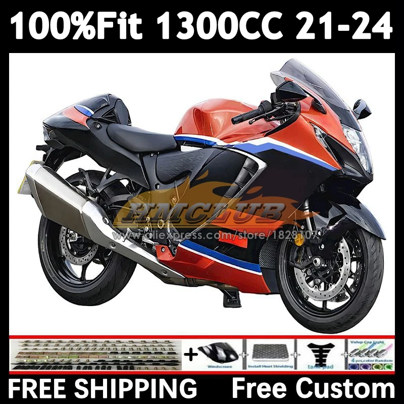 Injection Body For SUZUKI Hayabusa red glossy GSXR 1300 CC 2021 2022 2023 2024 40No.12 GSXR-1300 GSXR1300 21 22 23 24 Fairing