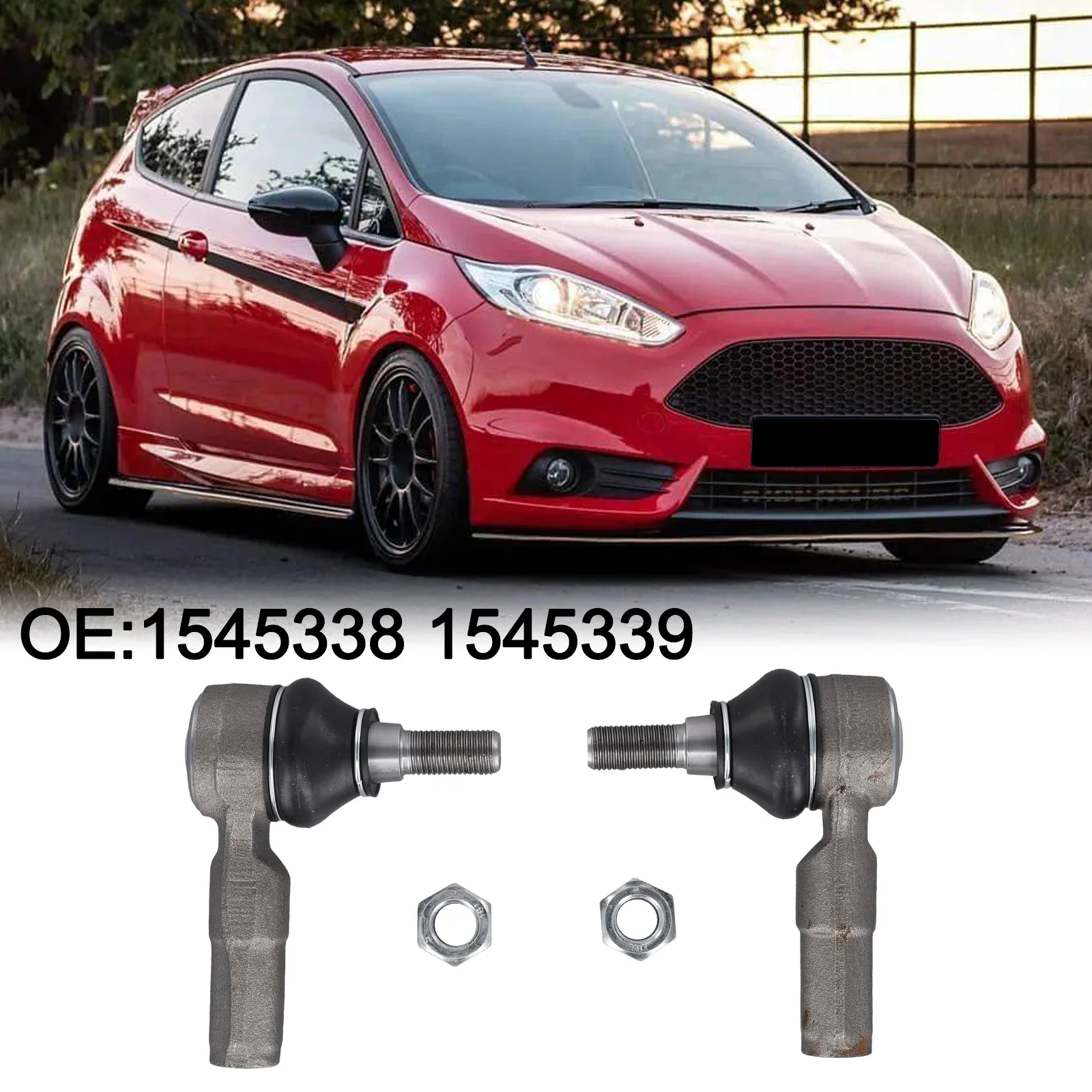مجموعة أجزاء تعليق معدنية بديلة مكونة من قضبان ربط خارجية لسيارة Ford For Fiesta من نطاق عام 2008 إلى 2017