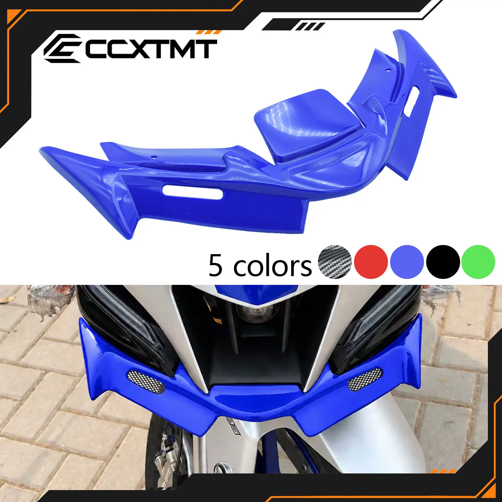 For R125 R15M 2021 2022 2023 2024 2025 ABS Front Fairing Winglets Aerodynamic Protection Guard Cover For Yamaha R15 V3 2021-2025
