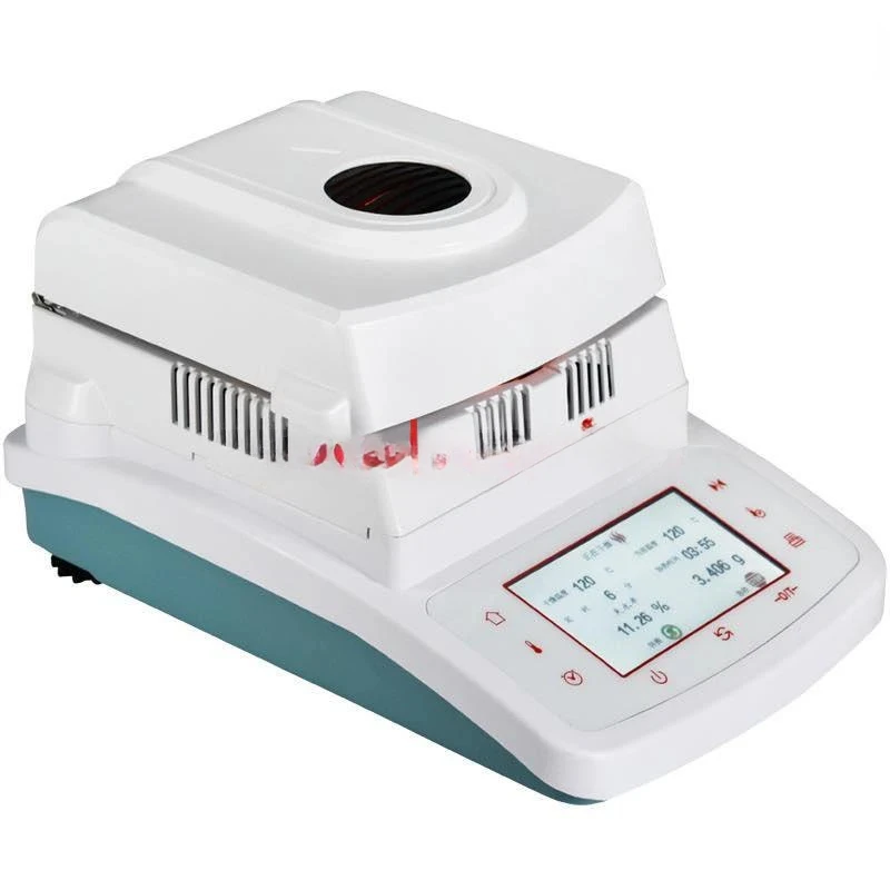 For Rapid Analyzer 50g/0.005 100g/0.005 Automatic Halogen Heating Moisture Meter  Tester Tea, Grain, Feed, Corn, Plastic