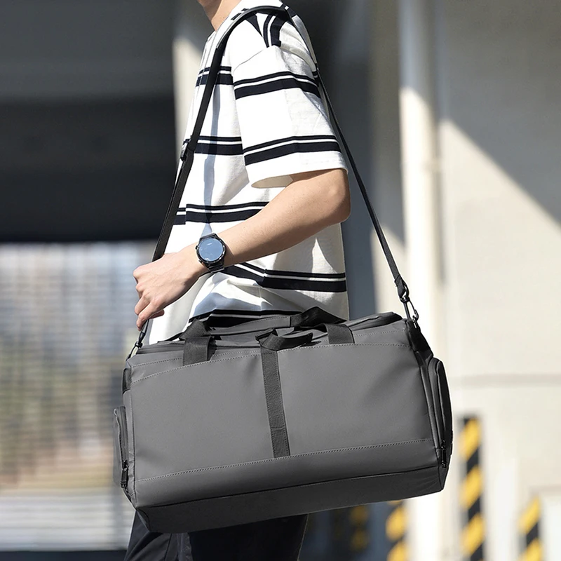 Fitness Fashion Simple Sports Bag Dry Wet Separation Outdoor Short Trip Pack with Shoes Compartment Multi-functional Handbag