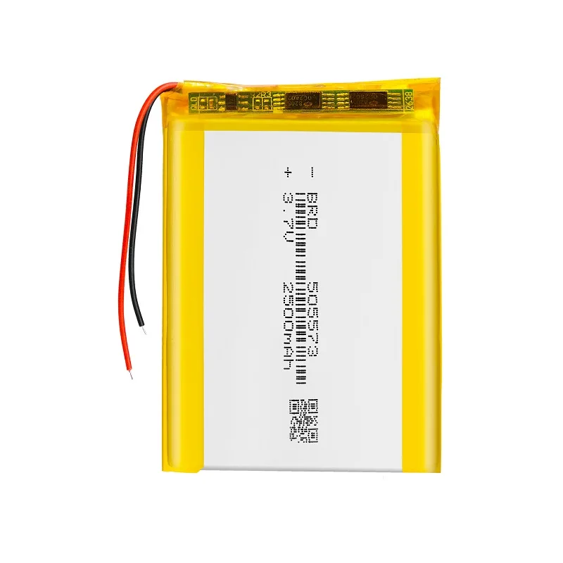 3.7V 2500mAH 505573 Polymer lithium ion / Li-ion battery for TOY POWER BANK GPS mp3 mp4 old smartphones registrar recorder