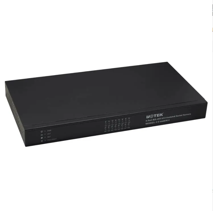 UOTEK UT-6608M-I 10/100M TCP/IP to 8-Port RS-485/422 Serial Device Server Isolated