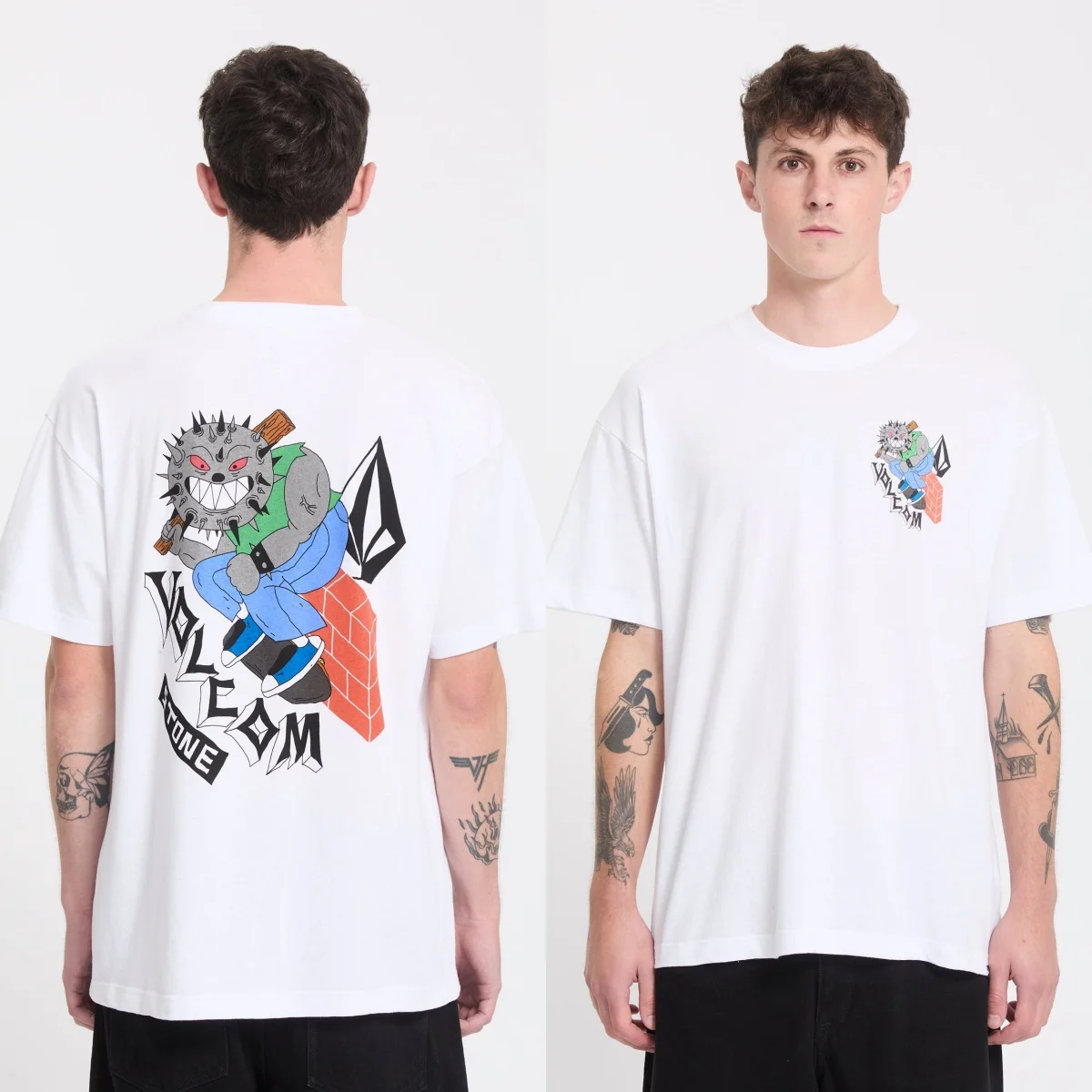 Stony Ball Volcom Outdoor Extreme Sports Trend Brand Graphic T-Shirt Cotton Men Women Skater Surfers Streetwear Tee
