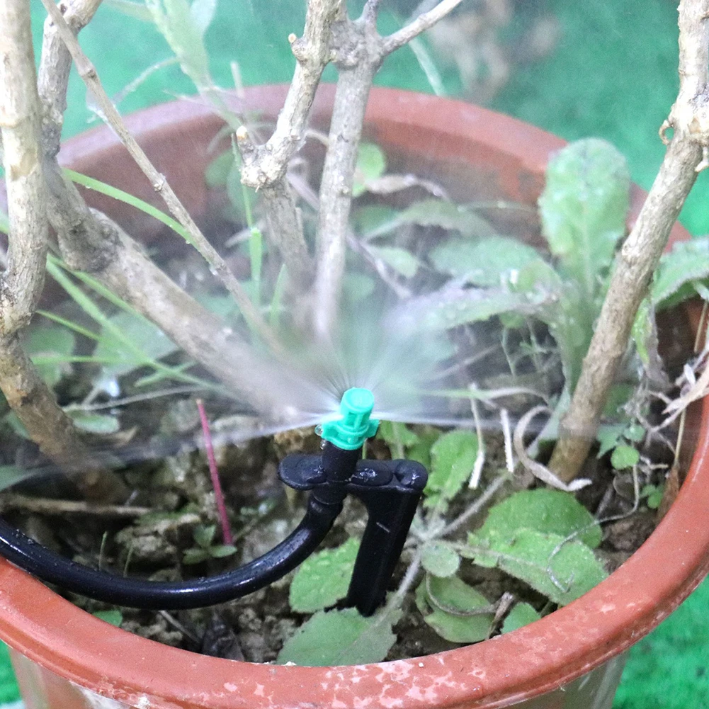 Micro Atomizing Sprinkler Nozzle, 90/180/360 Degree Refraction Nozzle Sprinkler Misting for Garden Lawn Misting Sprinkler System
