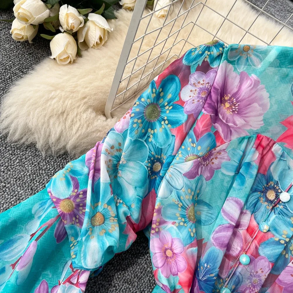 Sexy monopetto con stampa elastica slim Chic Party Club Vintage Boho Donna moda coreana Abbigliamento da donna da spiaggia