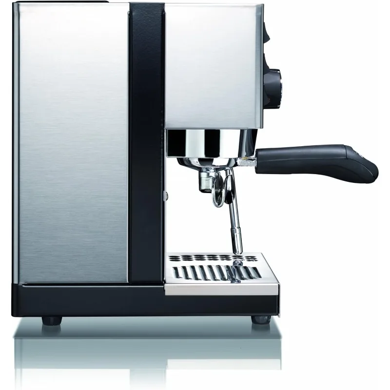 home.Silvia Espresso Machinet، 0.3 لتر، مع إطار حديد وألواح جانبية من الفولاذ المقاوم للصدأ، 11.4 × 13.4 بوصة
