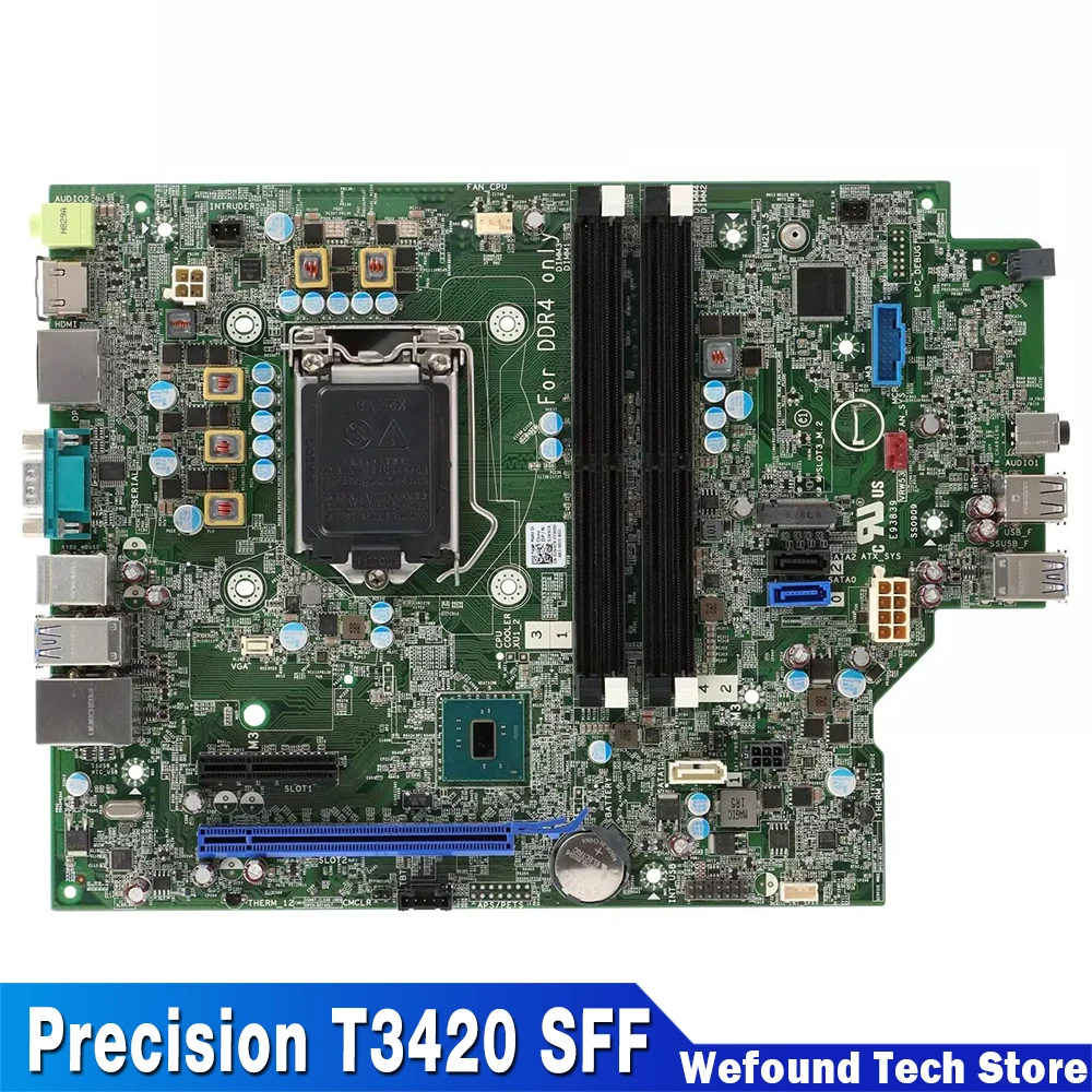 02K9CR 08K0X7 SS0909 For DELL Precision T3420 SFF Workstation Motherboard 2K9CR 8K0X7