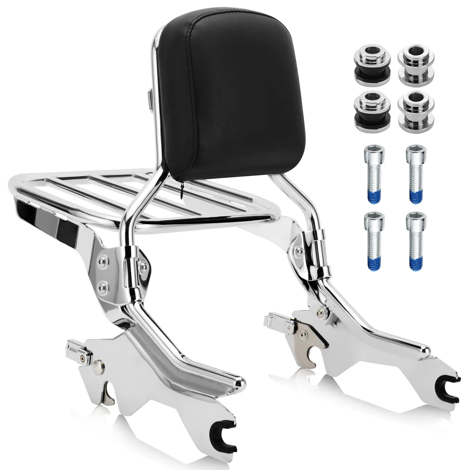 

Sissy Bar Backrest with Luggage Rack & Docking Hardware for Harley Softail 2018-Up Sport Glide FLSB Low Rider FXLR FXLRS FXLRST