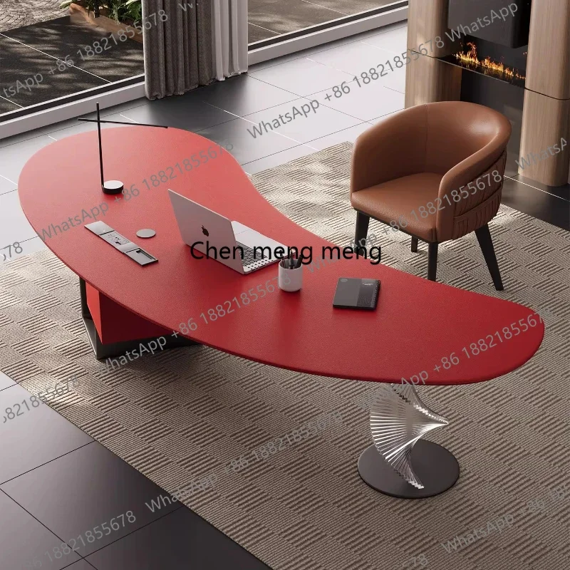 

Aesthetic Standing Office Desk Acrylic Design Display Crafts Office Desk Executive Conference Mesas Escritorio