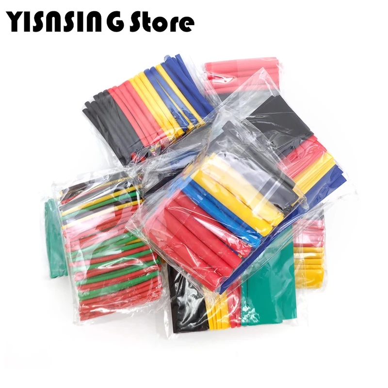 328Pcs 530pcs Sleeping Wrap Wire Car Electrical Cable Kits Heat Shrink Tube Tubing Polyolefin 8 Sizes Mixed Color Heat Shrink