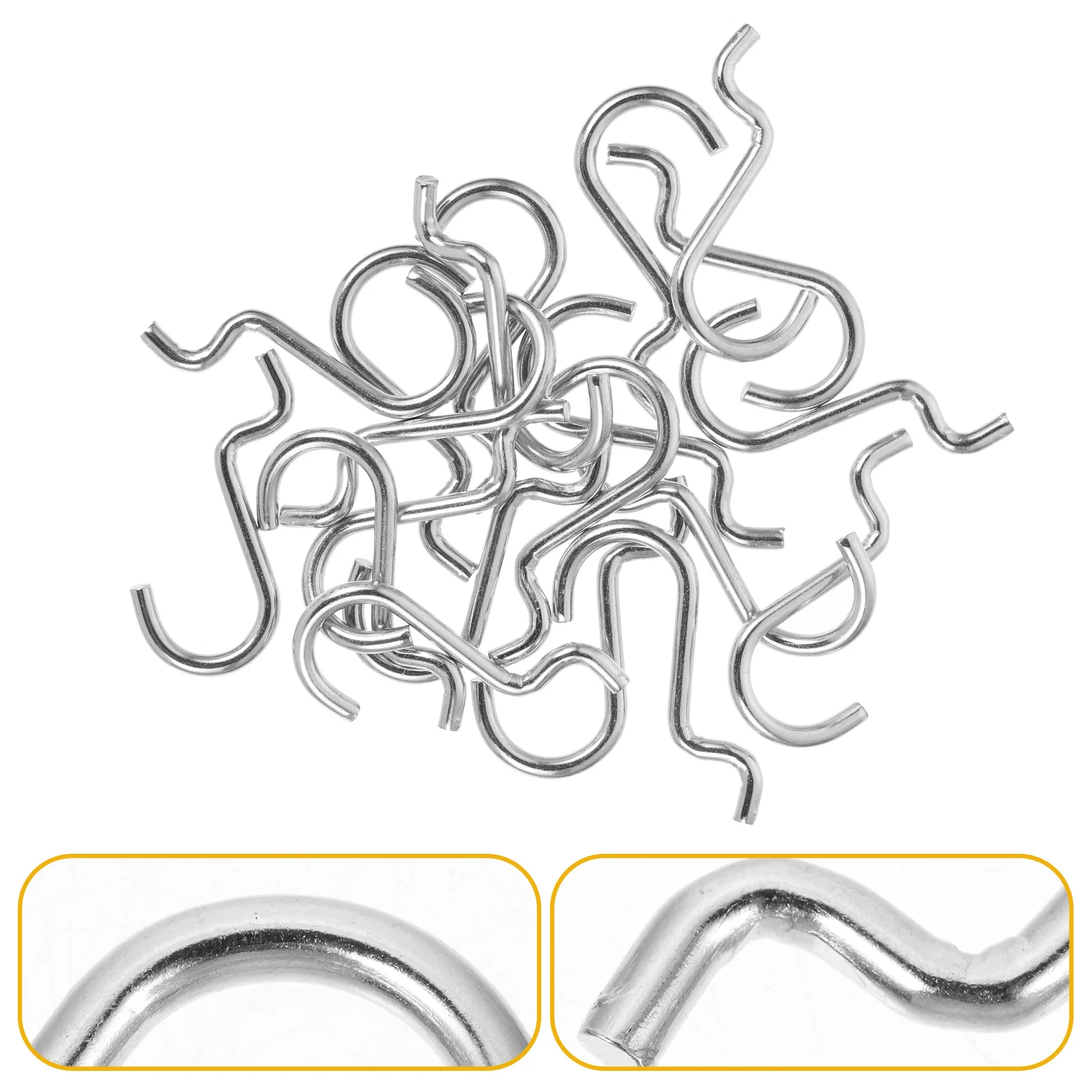 

20 Pcs Peg Board Hook Garage Pegboard Pegs J Hooks for Heavy Duty Hanger Double Line