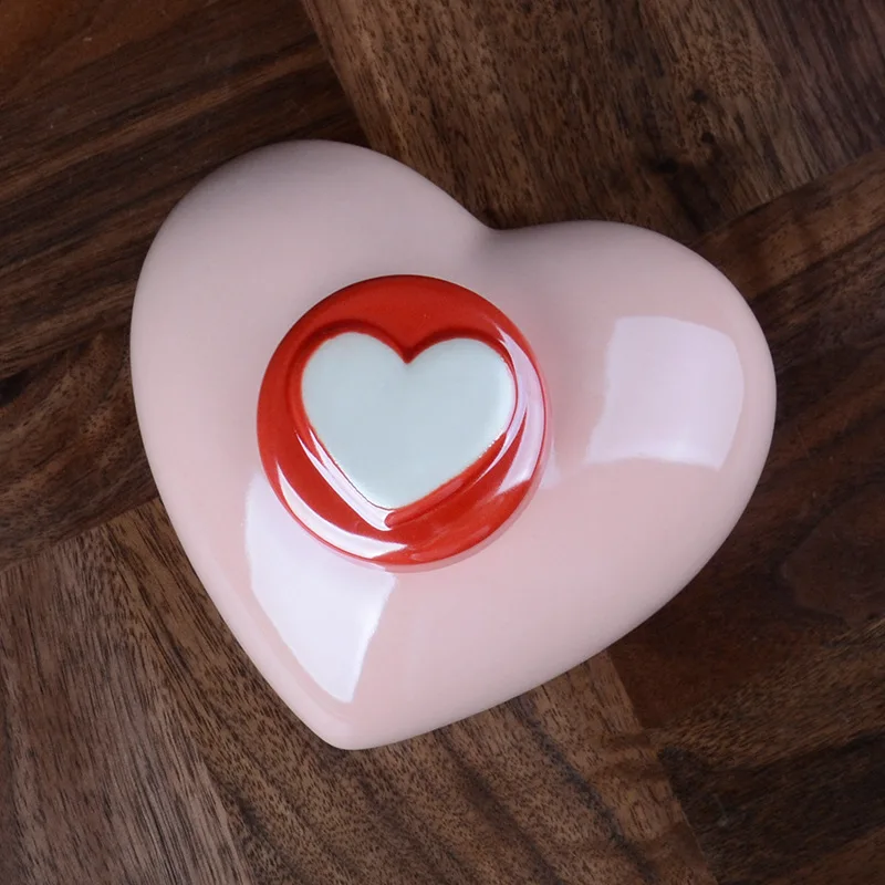 380ML Puppy Funeral Box Cat Claw Heart Jar Storage Casket Ceramic Sealed Pet Urn for Ashes Dog Memorial Ashes Cremation Keepsake