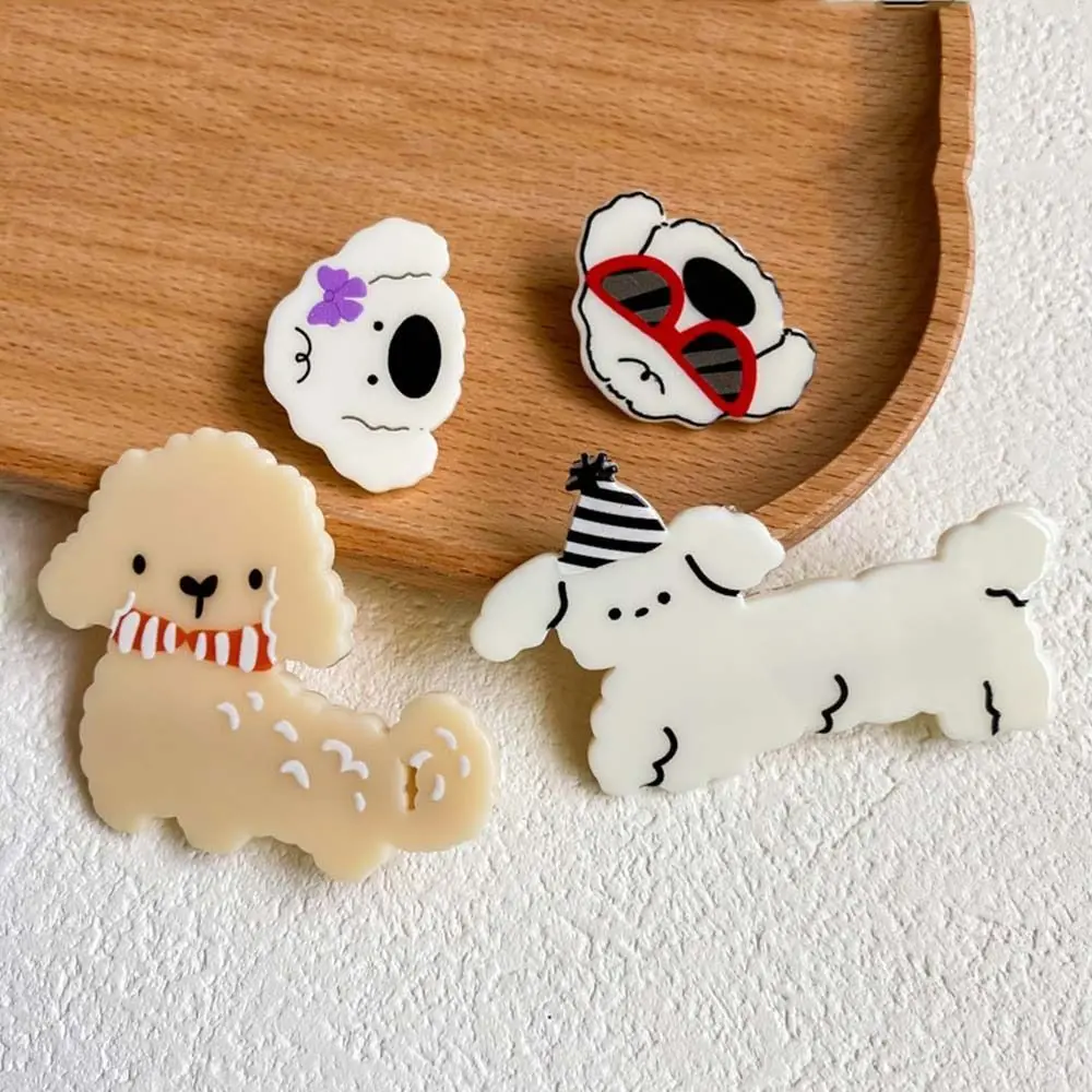 Animal Dog Cartoon Puppy Duckbill Clip Korean Style Japanese Style Children Hair Clip Headwear Barrettes Acetic Acid Side Clip