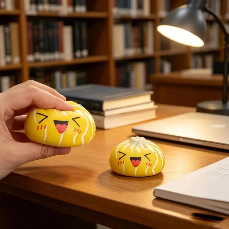 

Adorable Multicolor Steamed Bun Stress Reliever Set With Mini Containers Perfect For Gifting A2UB