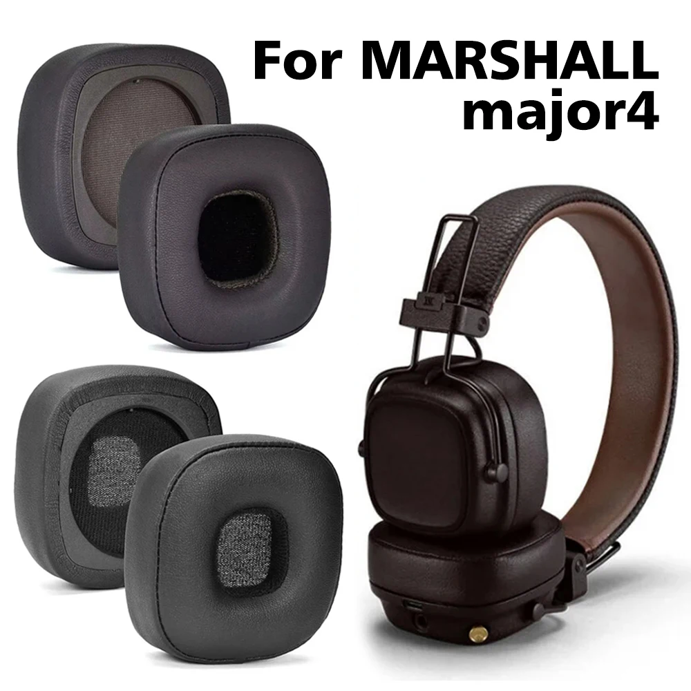 สําหรับ Marshall Major 4 IV หูฟัง Ear Pad เปลี่ยน Pad หนังนุ่มโฟมฟองน้ํา Earmuff อะไหล่ซ่อมยืดหยุ่น