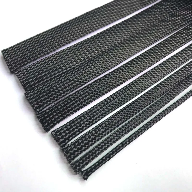 5M Black Insulated Braid Sleeving 4/6/8/10/14/20/25mm  Expandable Stretch PET Wire Cable Gland Protection Cable Sleeve